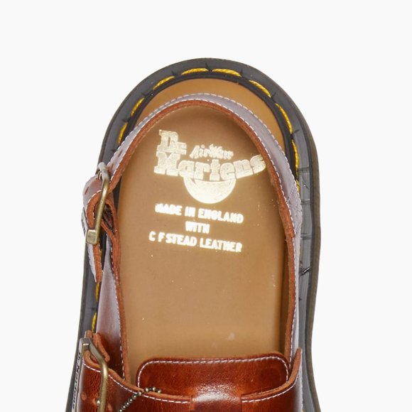 Handcrafted/Made in England Dr. Martens Jorge Leather Mules in Heritage Tan main image 6